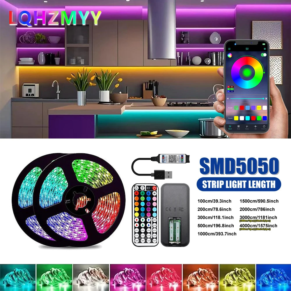 GlowSync RGB LED Room Light Strip