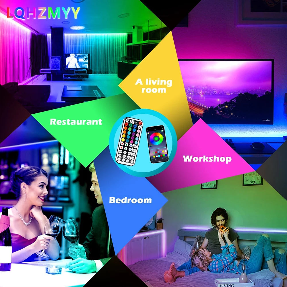 GlowSync RGB LED Room Light Strip